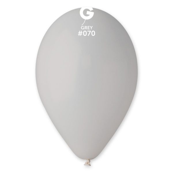 Балон цвят Сив, диаметър 30 см, 100 бр. в пакет, Gemar G110 #070 /Uk/