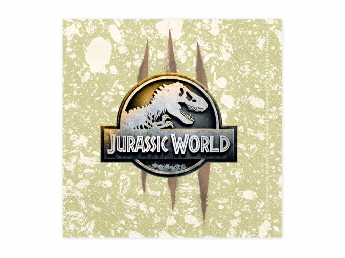Парти салфетки Джурасик Свят/Jurassik World, 33х33см 20бр. /Pd/