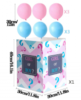 Кутия за разкриване на пола на бебето BOY OR GIRL /Ch/