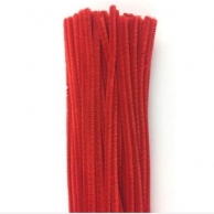 Телени плюшени пръчки за декорация, 1бр. цвят тъмно червен /Sa/
