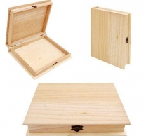 Дървена кутия Книга, 19х25x5см /Sa/