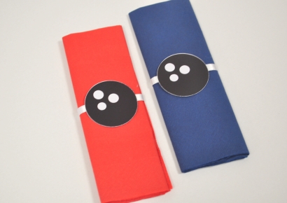 Парти салфетки Боулинг, 33х33 см, 6 бр. пакет