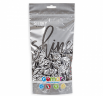 Балон хром, цвят сребро, диаметър 33 см, 50 бр. в пакет, Gemar GB120 #089 /UK/