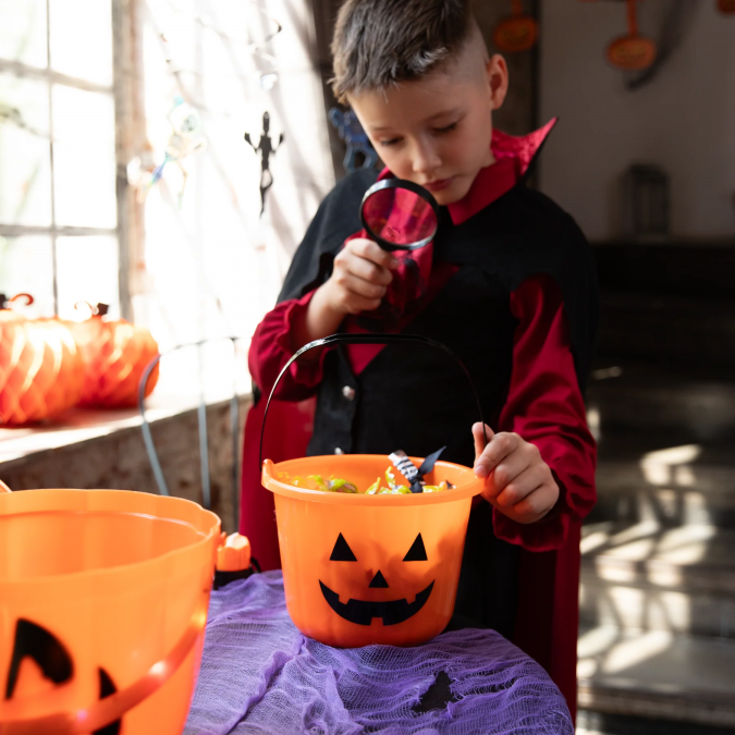 Пластмасова кофичка за лакомства за Хелоуин /Pp/