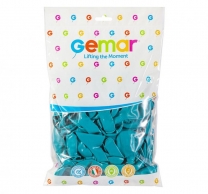 Балон цвят Тюркоаз / Turquoise , диаметър 26 см, 100 бр. в пакет, Gemar G90 #068