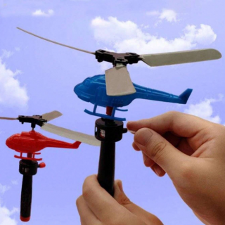 Хеликоптер изстрелвачка с въженце за игра на открито /Ch/