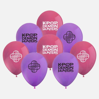 Комплект 8бр. латексови балони Кей Поп / K-Pop Hunters /Mb/
