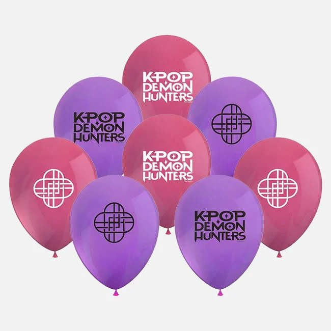 Комплект 8бр. латексови балони Кей Поп / K-Pop Hunters /Mb/