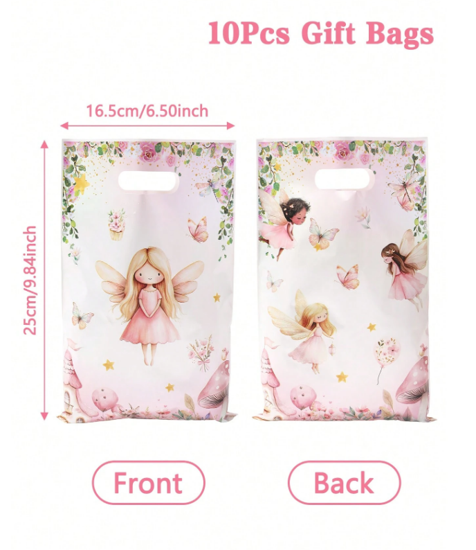 Подаръчни торбички, пликове за сладки Горски феи,16х25см, 25 бр. в опаковка /Ch/
