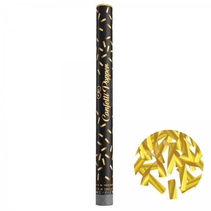 Парти конфети златни блестящи лентички, дължина 60 см /Pp/