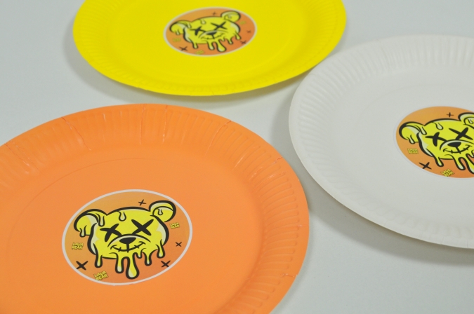 Персонализирана хартиена парти чинийка Лава Беър, 6бр. пакет