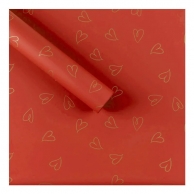 Опаковъчна хартия цвят червен, 