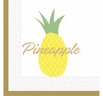 Парти салфетки Ананас / Pineapple 33х33 см, 20бр. в пакет /Gd/