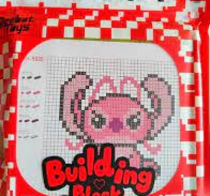 Конструктор Лего блокчета Стич/Ейнджъл /Li/