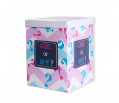 Кутия за разкриване на пола на бебето BOY OR GIRL /Ch/