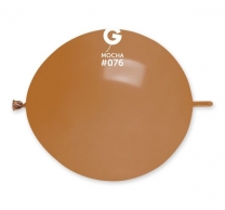 Линк балони цвят кафяв мока, 10бр. в пакет, 33см., Gemar GL13 #076 /Uk/