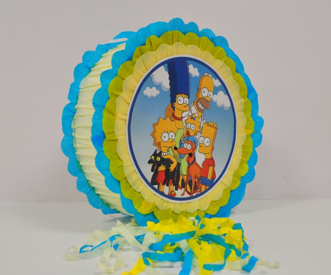 Пинята Симпсън, две лица 40х40 см