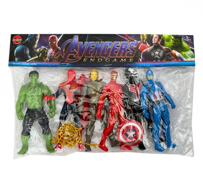 Комплект светещи фигури Отмъстителите/Avengers, 5 различни героя /Li/