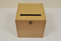 Кутия МДФ с прорез, 25х25х25см /Sa/