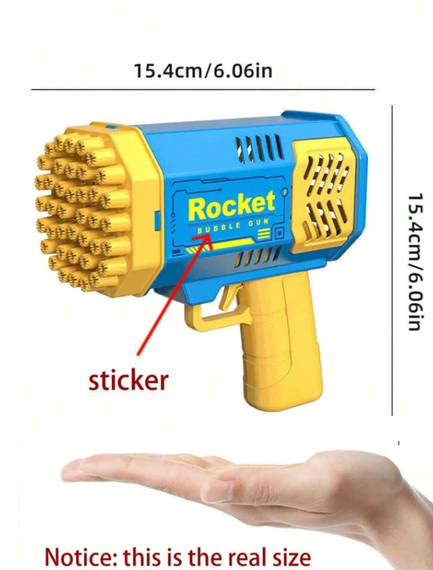 Пистолет за сапунени балони с 40 дупки /Ch/