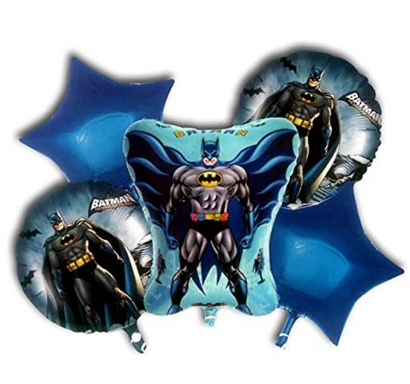 Комплект 5 бр. фолиеви балони Батман /Pe/