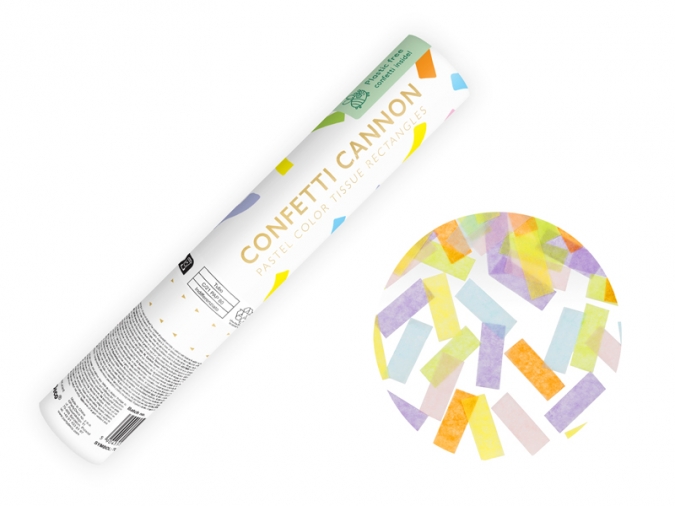 Парти конфета, микс пастелни лентички, дължина 20см /Pd/