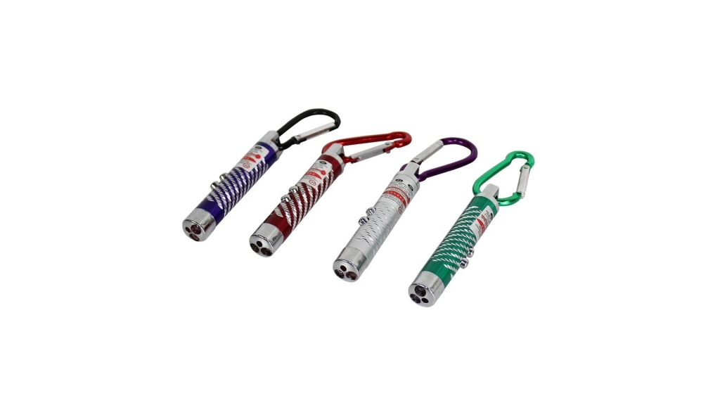 Лазерна показалка 3 в 1 с ключодържател карабинер /Li/