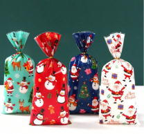 Подаръчни торбички, пликове за сладки, Коледа, Снежен човек, 12х27см, 25 бр. в опаковка /Ch/