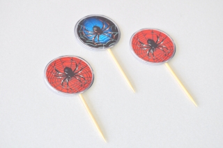 Топер за мъфини Паяци, Спайдърмен / Spiders, 20 бр. в опаковка