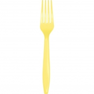 Парти вилички, жълти 10 бр пакет