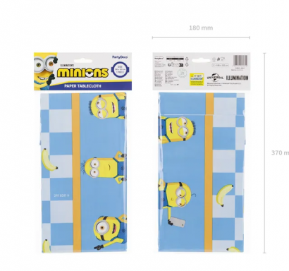 Парти покривка Миньони/Minions, 120х180см /Gd/