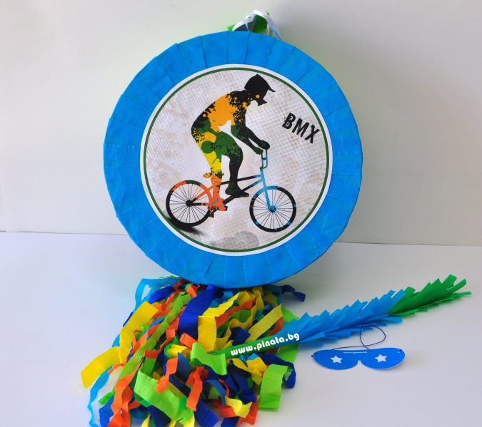 Пинята БМХ Колело, две лица 40х40 см