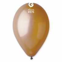 Балон цвят кафяв, Мока диаметър 30 см, 100 бр. в пакет, Gemar G110 #076 /Uk/