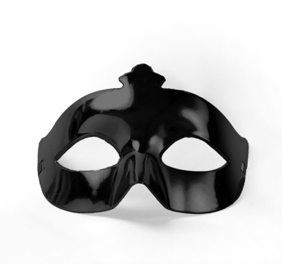 Черна карнавална маска, домино, 24х8см /Pd/