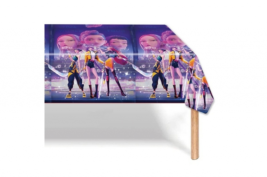 Парти покривка Кей Поп/K Pop Hunters, 108х180 см /Gx/