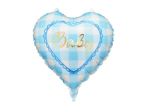 Фолиев балон сърце „Baby“, 35 см, Бебе момче /Pd/