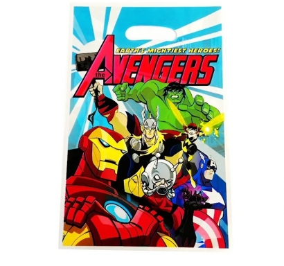 Подаръчни торбички, Отмъстителите/Avengers, 17х25см, 10 бр. в опаковка /Pe/