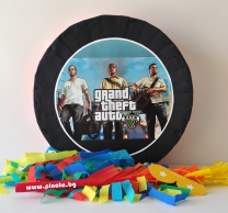 Пинята GTA 5, две лица 40х40 см