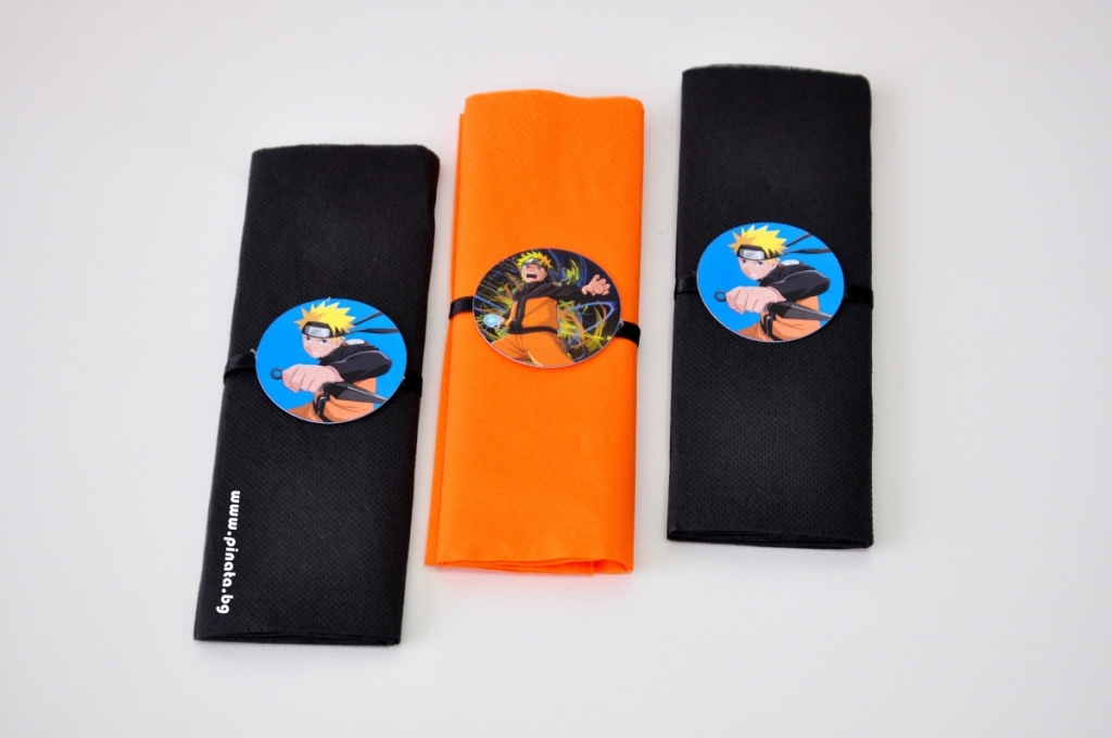 Парти салфетки Наруто 33х33 см, 6 бр. пакет