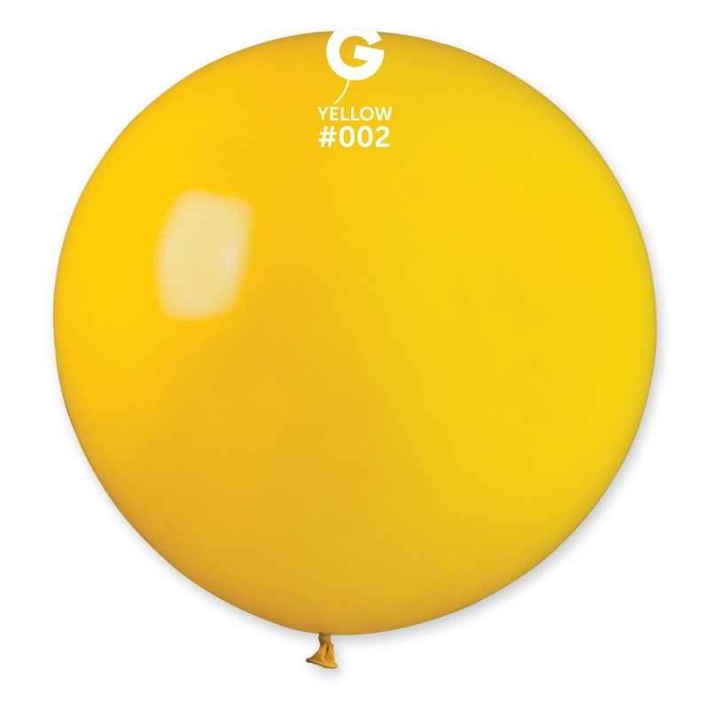 Балон  сфера  диаметър 80 см, жълт пастел  Gemar G220 #002 /Uk/