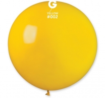 Балон  сфера  диаметър 80 см, жълт пастел  Gemar G220 #002 /Uk/