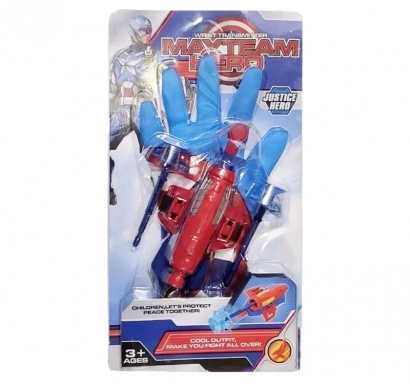 Ръкавица Супергерои/Avengers с изстрелвачка и 3 стрели с вендузи /Li/