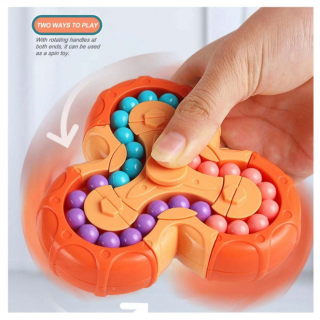 Логически троен въртящ антистрес пъзел, спинър, фиджет /Ch/