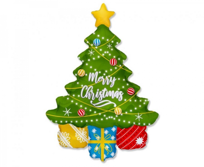 Фолиев балон Елха, Коледа, 108см /Gd/