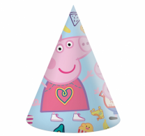 Парти шапка Пепа Пиг / Peppa Pig,  6 бр. в опаковка /Gd/