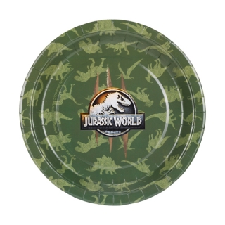 Хартиена чинийка Джурасик Свят/Jurassik World, 23 см, 6 бр. лиценз /Pd/
