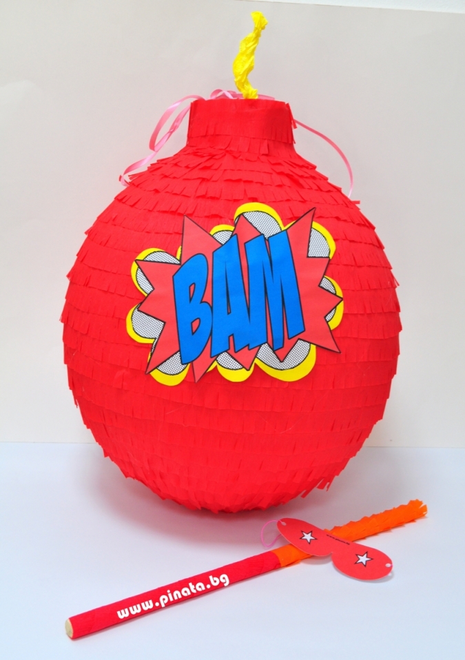 Пинята Бомба диаметър 40 см/ Pinata Bomb