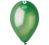 Балон зелен металик, диаметър 26 см, 10 бр. в пакет Gemar GM 90 #037 /Uk/
