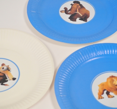 Персонализирана хартиена парти чинийка Ледена Епоха, 6бр. пакет