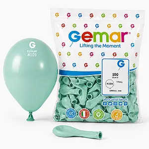 Балон цвят Тифани/мента/, Tiffany, диаметър 26см,100бр. в пакет, Gemar G90 109 /Uk/